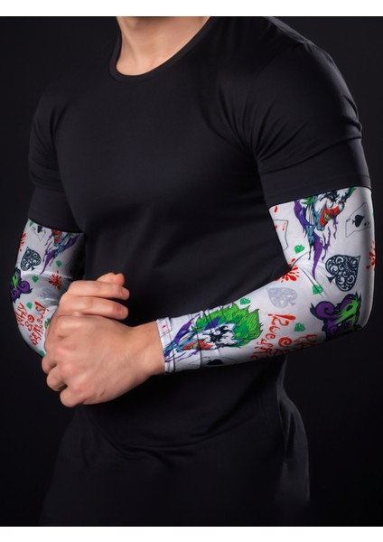 Joker Çift Oyuncu Sporcu Kolluk Gamer Sleeve Buffed