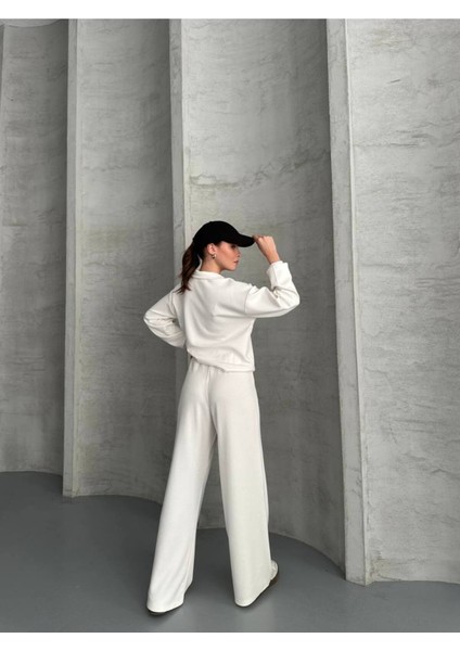 Kadın Fermuarlı Polo Yaka Modal Kumaş Eşofman Takım modelleri