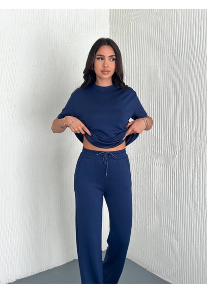 Kadın Modal Kumaş Kısa Kollu T-Shirt Eşofman Takımı modelleri