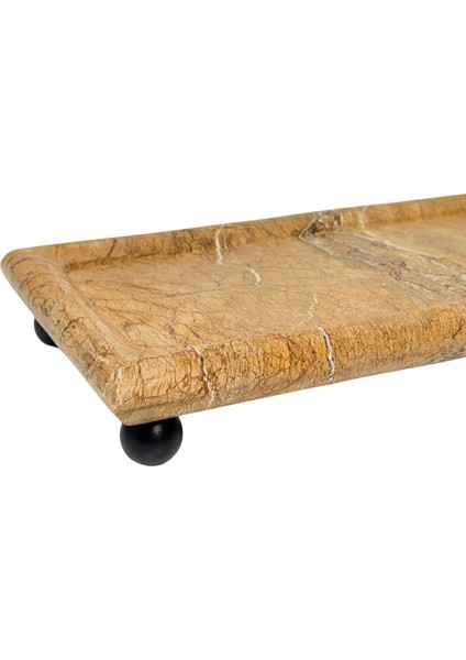 Kahverengi Mermer Dekoratif Tepsi modelleri