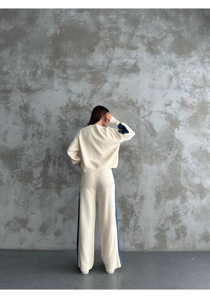 Kadın Spor Eşofman Takım Modal Kumaş Şeritli Uzun Kol Ikili Takım fiyatları