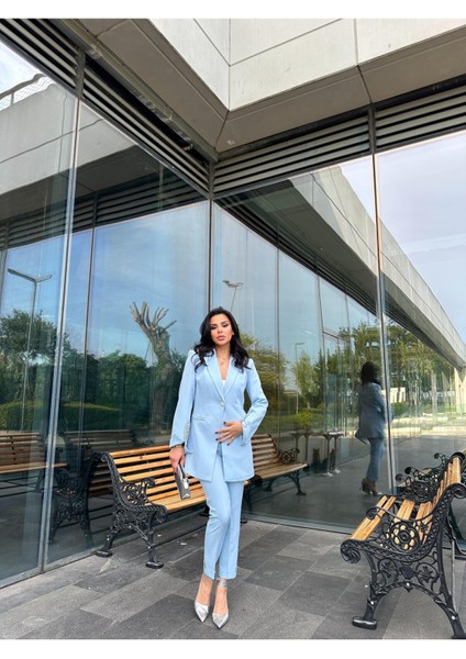 Kadın Taş Detaylı Ceket Pantolon Takım Elbise fiyatları