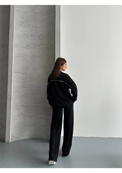 Kadın Ince Çizgi Detaylı Ikili Takım modelleri