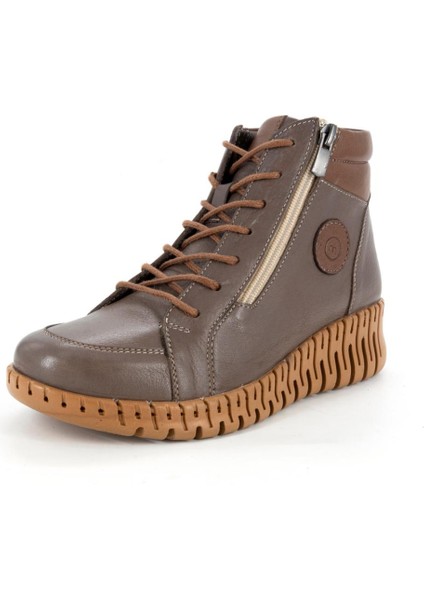 25KB-1190 Fermuarlı Kadın Günlük Hakiki Deri Bot fiyatları