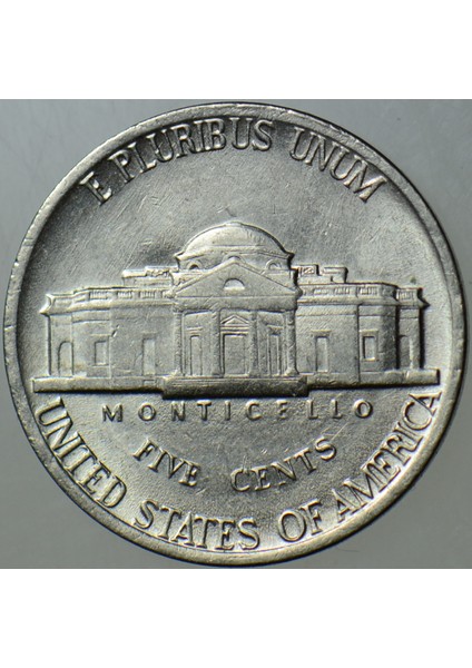 Amerika 5 Cent 1977 Jefferson Nıckel. Çil(-) fiyatları