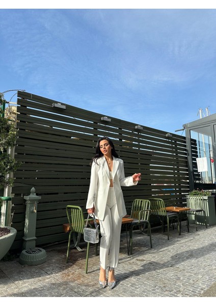 Kadın Taş Detaylı Ceket Pantolon Takım Elbise fırsatları