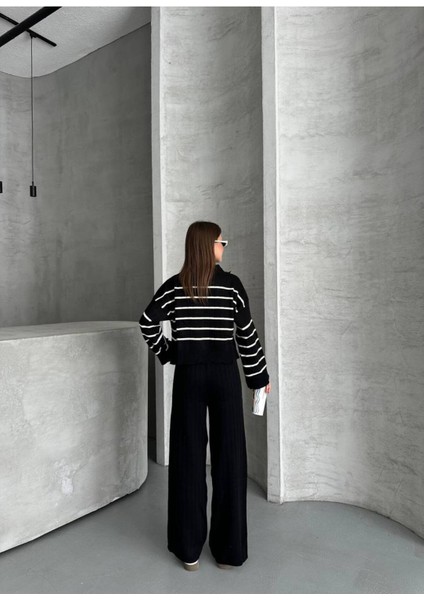 Kadın Polo Yaka Çigili Triko Alt Üst Takım indirimleri