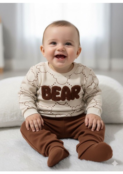 Tuembaby %100 Pamuk Uzun Kollu Erkek Bebek Alt-Üst Bebek Takımı