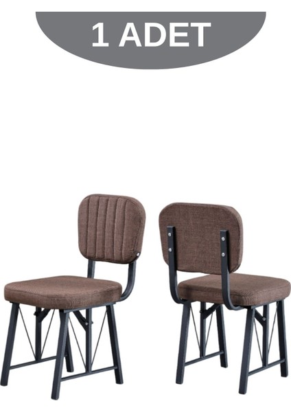 Elfin Mutfak Sandalyesi Yemek Odası Bahçe Balkon Otel Restoran Kafe Sandalyesi - 1 Adet - Kahverengi fiyatları