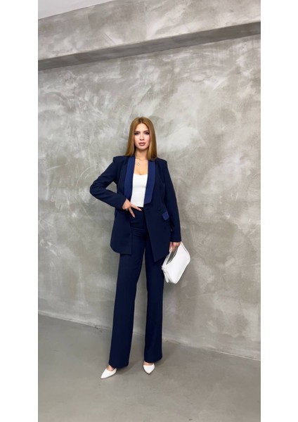 Kadın Saten Detaylı Mostralı Takım Elbise fiyatları