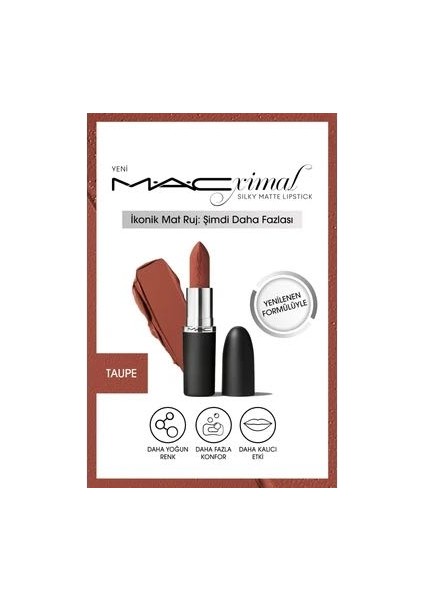 Macxımal Sılky Matte Lıpstıck-Taupe
