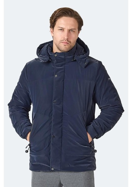 Grım Erkek Çıkarılabilir Kapüşonlu Lacivert Mont & Kaban