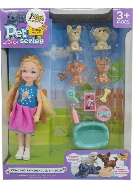 Pet Shop - Bebekli Köpek Bakım Seti - 7722-3 - Sarışın (Lisinya) modelleri