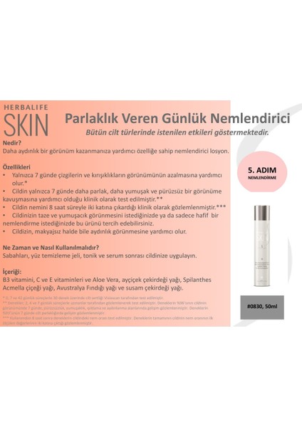 Skın Parlaklık Veren Günlük Nemlendirici fiyatları