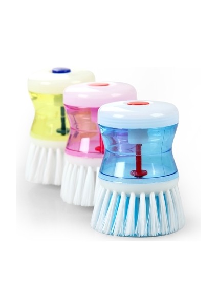 Deterjan Hazneli Bulaşık Fırçası + Saplı Mikrofiber Başlıklı Yüzey Temizleme Mopu - 2li Set D4E5F6 fırsatları