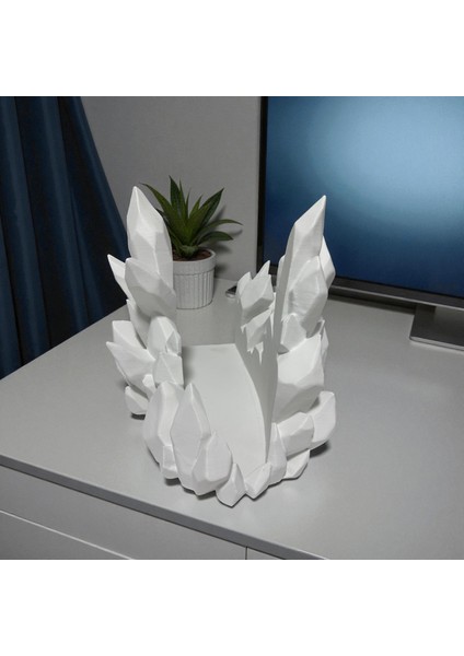 25CM Kristal Tasarımlı 3D Baskı Playstation 5 Dikey Stand | Dekoratif Oyun Ünitesi Aksesuarı indirimleri