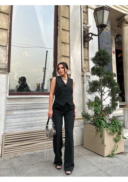 Kadın Klasik Yelek Pantolon Takım Elbise fiyatları