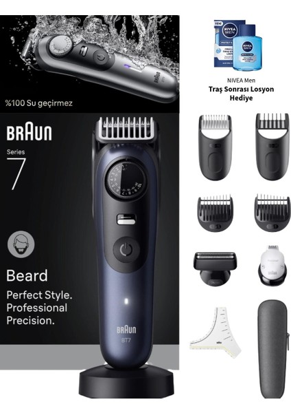 Sakal Düzeltici Series 7, +10 Berber Ekipmanları+Taşıma Çantası (Onerous )