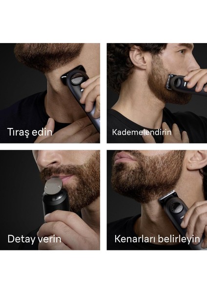 Sakal Düzeltici Series 7, +10 Berber Ekipmanları+Taşıma Çantası (Onerous )