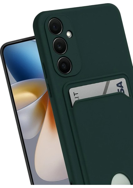 Mtxdpn Newface Samsung Galaxy S24 Fe Kılıf Kelvin Kartvizitli Silikon - Koyu Yeşil fırsatları