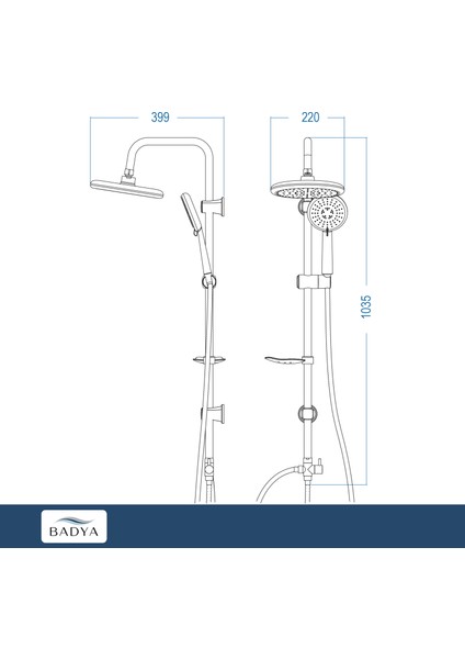 Elvis 200 Tepe Duş Seti Krom D.199.2.2 fırsatları
