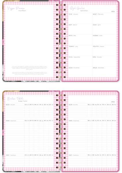 2026 A5 Spiralli Renkli Haftalık Ajanda 12 Aylık – Motivasyon Sayfalı Siyah indirimleri