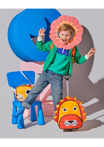 Anaokul Yuva Çekçekli Aslan Modeli Okul Çantası fiyatları