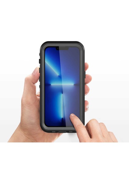 iPhone 13 Pro Kılıf 1-1 Su Geçirmez Kılıf-Siyah indirimleri