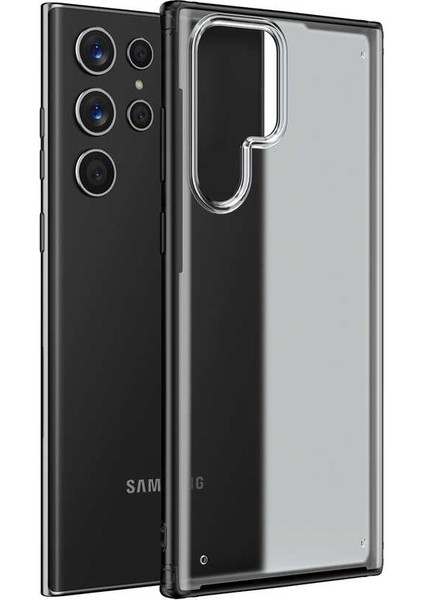 Galaxy S22 Ultra Kılıf Nxxa Volks Kapak-Siyah