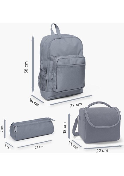 Kids Pembe Su Yeşili Unicornlu Kız Desenli 3’lü Okul Çanta Seti Ilköğretim Çanta Seti indirimleri