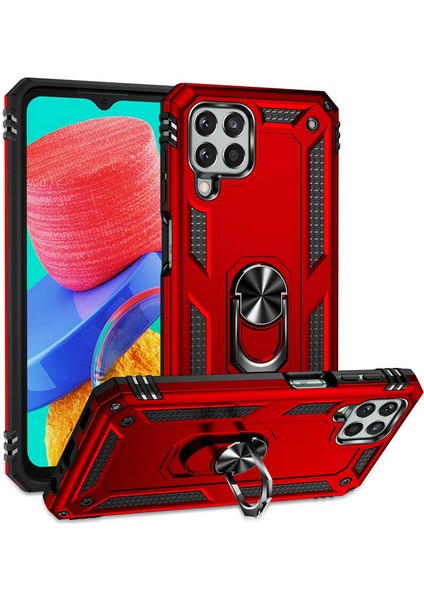 Galaxy M33 Kılıf Nxxa Vega Kapak-Kırmızı