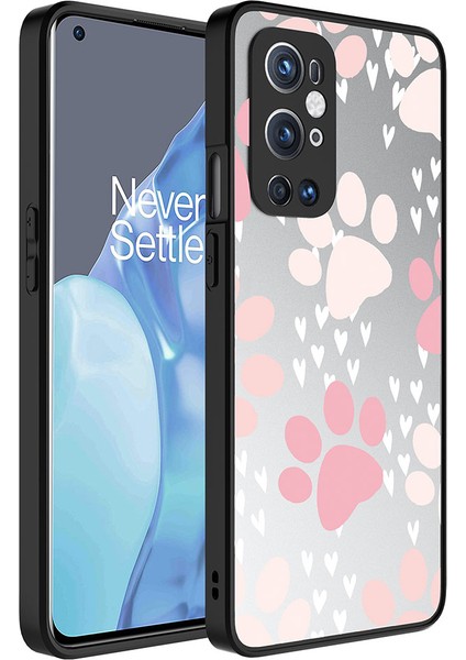 One Plus 9 Pro Kılıf Aynalı Desenli Kamera Korumalı Parlak Nxxa Mirror Kapak-Pati
