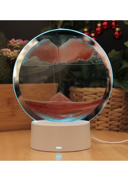 Işıklı Kum Saati - Kum Dağı Akış Tablosu Büyük Boy Renk Değiştiren - Turuncu modelleri