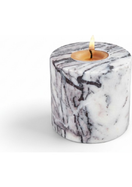 Hemera Mermer Mumluk Lila 9 x 9