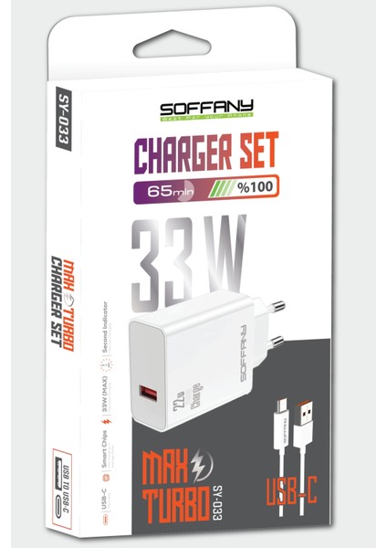 SY-033 33W TURBO USB-C Şarj & Data Kablosu modelleri