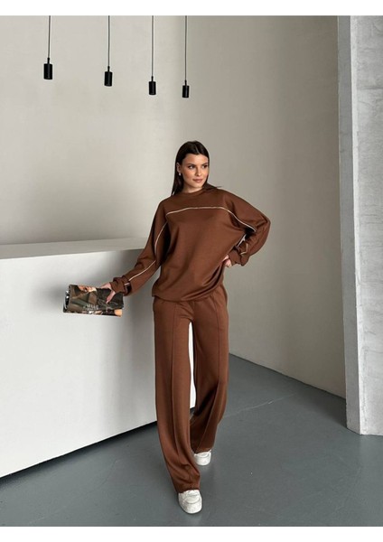 Kadın Ince Çizgi Detaylı Ikili Takım modelleri