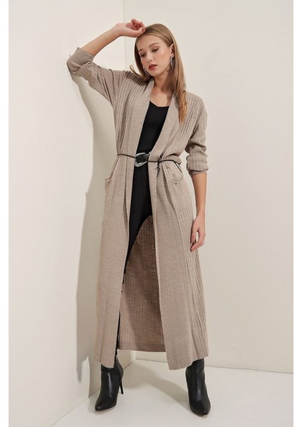 Bayan Uzun Fitilli Ceket