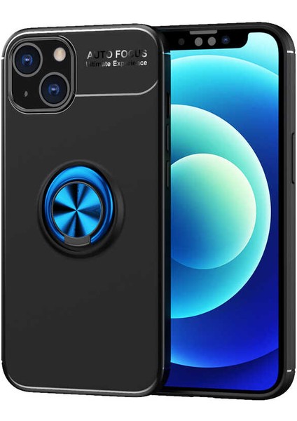 iPhone 13 Mini Uyumlu Nxxa Ravel Silikon Kapak-Siyah-Mavi