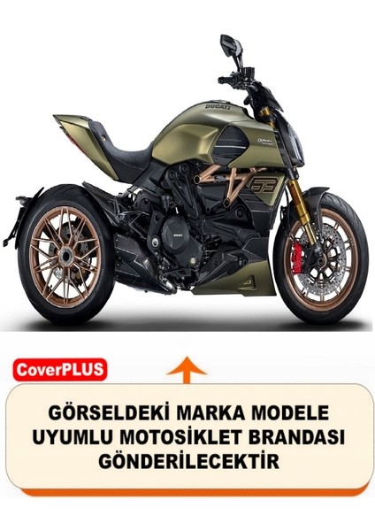 Ducati Diavel V4 Branda (Arka Çanta Uyumlu) Motosiket Brandası (Siyah Renk) Motor Örtüsü Çadır Su Geçirmez Motosiklet Kılıfı Motor Brandası fiyatları