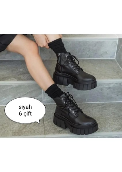 Çorapdiyari Kolej Siyah Soket Pamuk Çorap Kutulu 6 Çift indirimleri