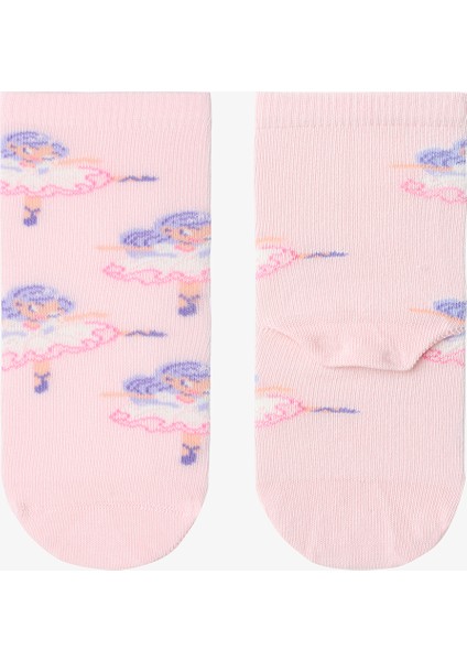 Kız Çocuk Hopping Peri Desenli 4'lü Soket Çorap