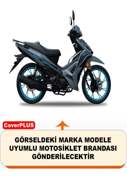 Yuki Solid 125 Branda (Arka Çanta Uyumlu) Motosiket Brandası (Gri Renk) Motor Örtüsü Çadır Su Geçirmez Motosiklet Kılıfı Motor Brandası fiyatları