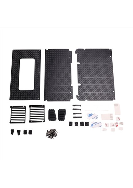 9 TRX4 için Dekoratif Parça -landrover metal far çit/kapı kolu/kapı menteşe/reflektör (Yurt Dışından)