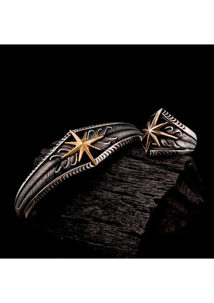 Pusula Model Yüzük Bileklik Kombini 925 Ayar Gümüş fırsatları