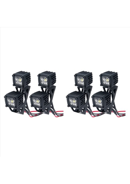 4x Modifiye Far Spotları Araba Üst Işıkları Eksenel SCX10 Jeep Traxxas TRX4 TRX6 1/10 için tampon ışıkları (Yurt Dışından)
