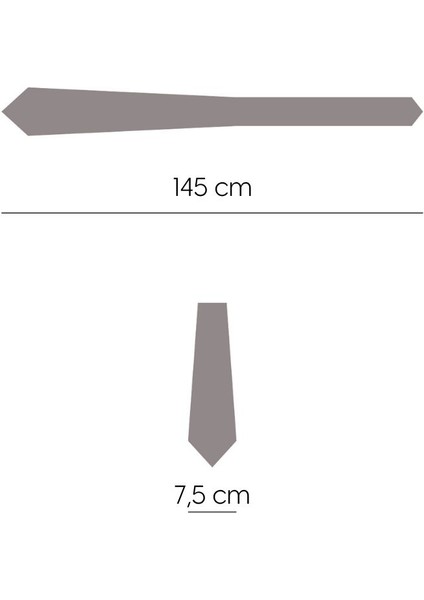 Turuncu Gri Beyaz Çizgili 7,5 cm Genişliğinde Ipek Kravat