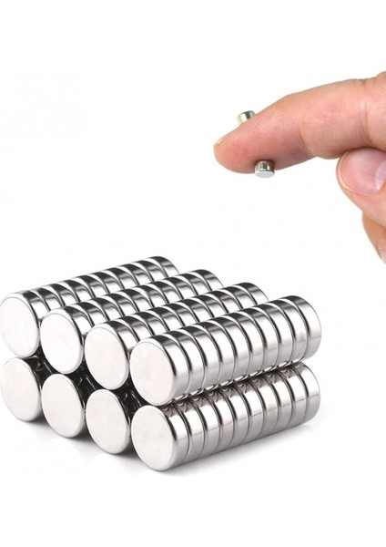 100 Adet 10x1mm Yuvarlak Neodyum Mıknatıs Güçlü Dayanıklı Magnet Nikel Kaplama modelleri