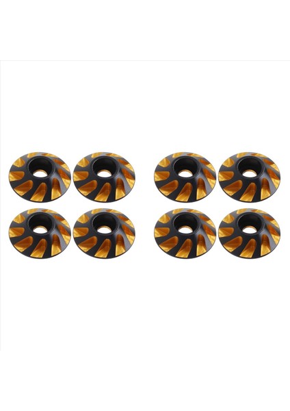 8pcs Metal Kuyruk Kanadı M3 Düz Kafa Vidaları Yıkalar 15mm 1/8 Ölçekli Yol Kapalı Buggy Canavar Kamyonu RC DRIFT ARAÇLARI Sarı (Yurt Dışından)