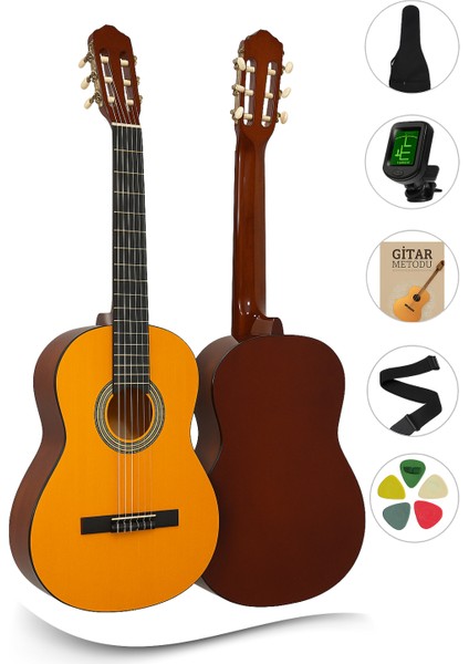 CE-55NT Naturel Klasik Gitar 4/4 ( Taşıma Kılıfı, Gitar Askısı, Tuner, Metod ve Pena Hediyeli)