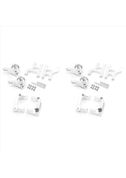 4x Metal Ön Direksiyon Kupası C Hub Hub Taşıyıcı Süspansiyon Kolu 1/10 RC Paletli Araba Tamiya CC01 CC-01 Yükseltme Parçaları 2 (Yurt Dışından) modelleri